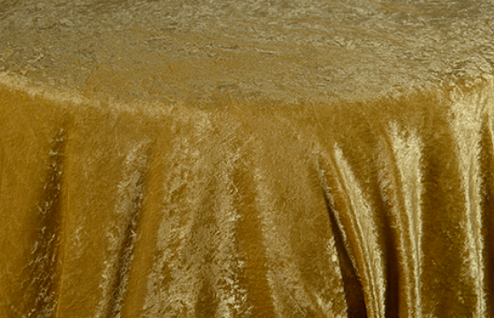 Tablecloth Velvet Gold 120" Round