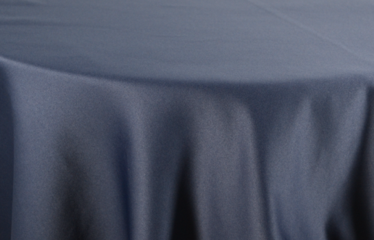 Tablecloth Peau de Soie Navy 120" Round