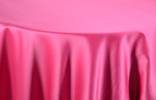 Tablecloth Peau de Soie Fuchsia 120" Round