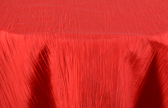 Tablecloth Crinkle Red 120" Round