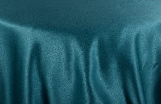Tablecloth Peau De Soie Teal 120" Round