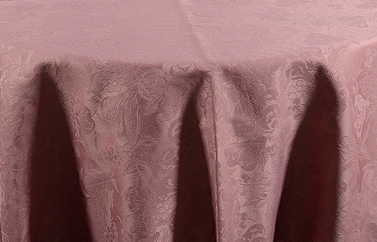Tablecloth Damask Fruit Dusty Pink 120" Round