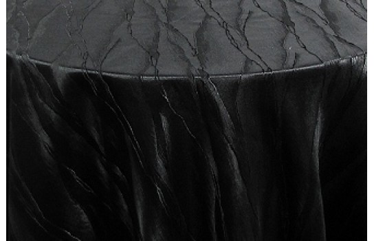 Tablecloth Moire Black 120" Round