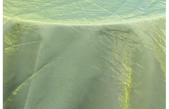 Tablecloth Organza Emerald and Gold 120" Round
