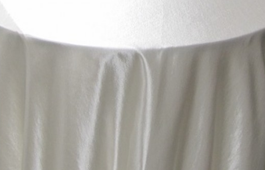 Tablecloth Ivory Shantung Satin 122" Round