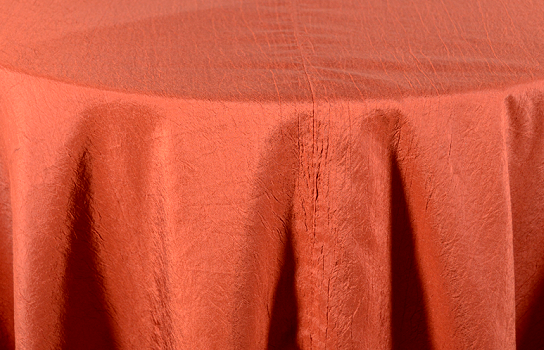 Tablecloth Satin Rust 126" Round 