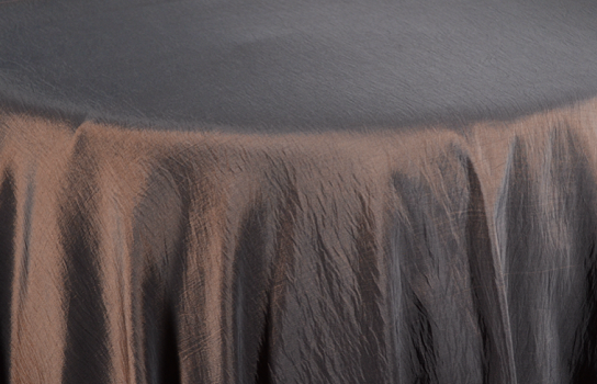 Tablecloth Taffeta Chocolat 122" Round