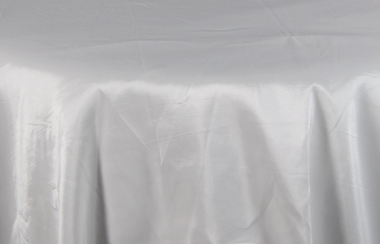 Tablecloth Taffeta White 122" Round