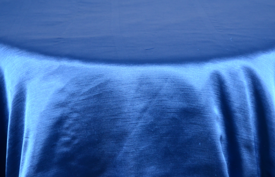Tablecloth Majestic Satin Royal Blue 122" Round
