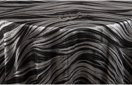 Tablecloth Charisma Black 122" Round