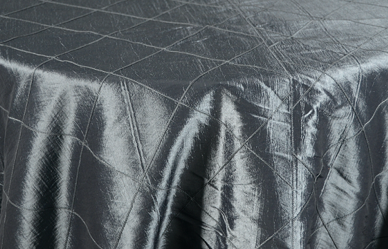 Tablecloth Como Diamond Silver Steel 122" Round