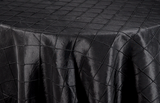 Tablecloth Como Diamond Black 122" Round