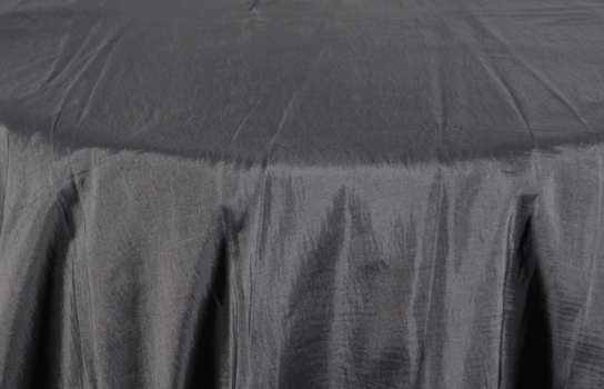 Tablecloth Taffeta Black 122" Round