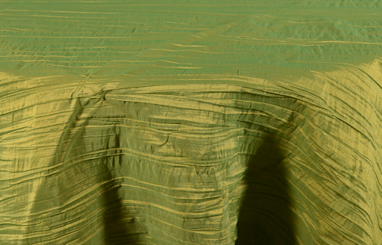 Tablecloth Crinkle Apple Green 122" Round