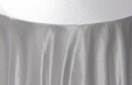 Tablecloth Satin White 156" Round
