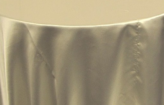Tablecloth Satin Ivory 132" Round