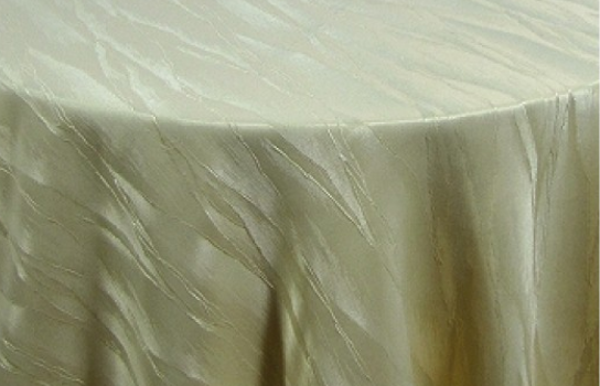 Tablecloth Elite Moire Light Gold Fr 132" Round