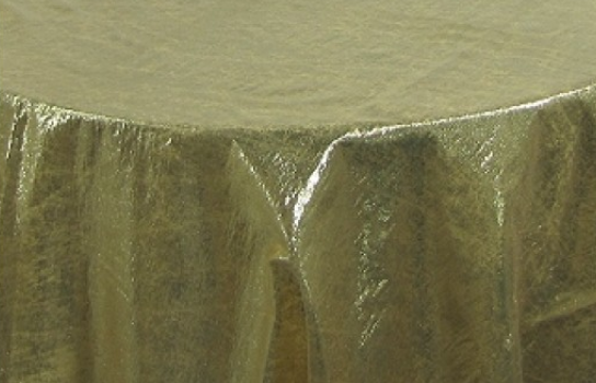 Tablecloth Lame Gold 90" Round Tablecloth Lame Gold 90" Round