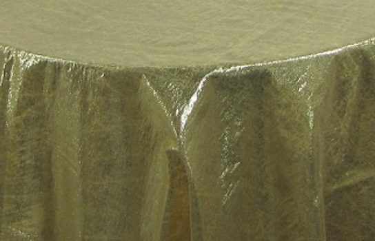 Tablecloth Lame Gold 120" Round