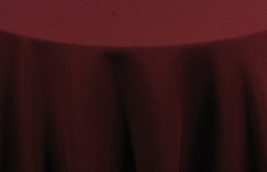 Tablecloth Visa Burgundy 90" Round 