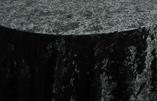 Tablecloth Panne Velvet Black 90" Round Tablecloth Panne Velvet Black 90" Round