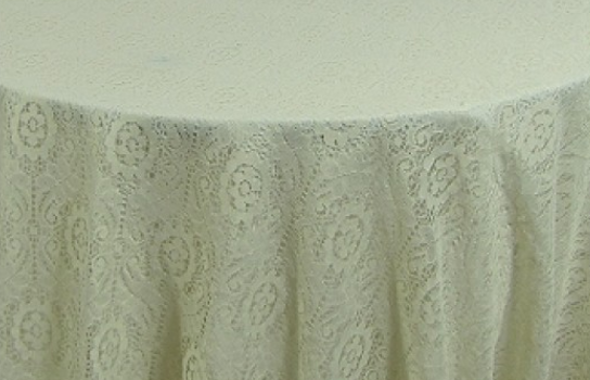 Tablecloth Lace Ecru 90" Round
