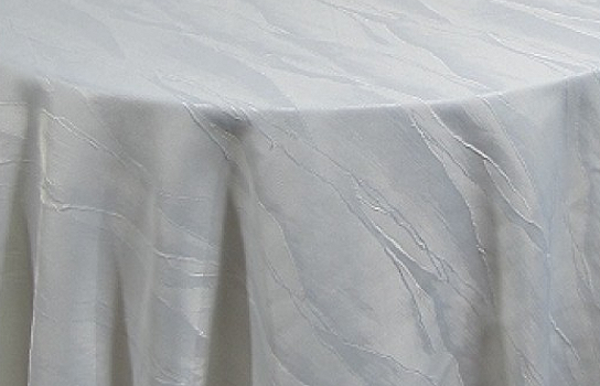 Tablecloth Moire Elite White 90" Round