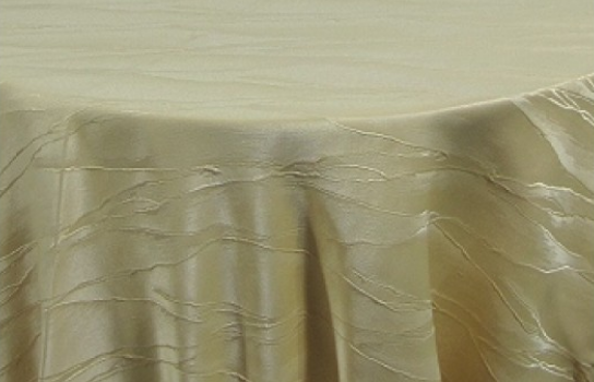 Tablecloth Elite Moire Light Gold FR 90" Round