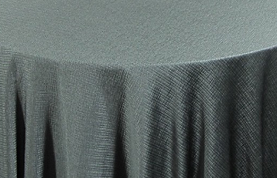 Tablecloth Crinkle Grey 90" Round Tablecloth Crinkle Grey 90" Round