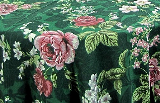 Tablecloth Shangri-La Green 90" Round 