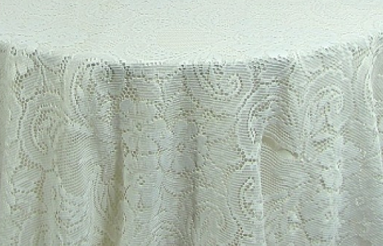 Tablecloth White Lace 90" Round Tablecloth White Lace 90" Round