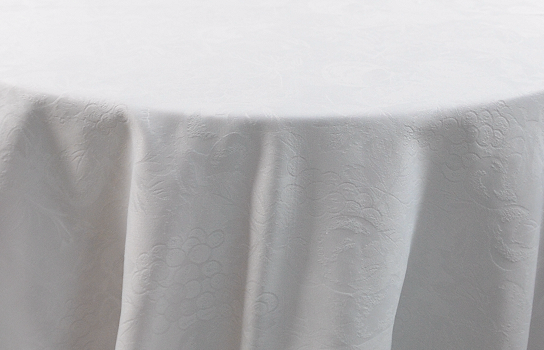 Tablecloth Regency White 90" Round Tablecloth Regency White 90" Round