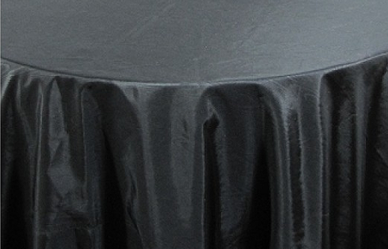 Tablecloth Black Moire 90" Round