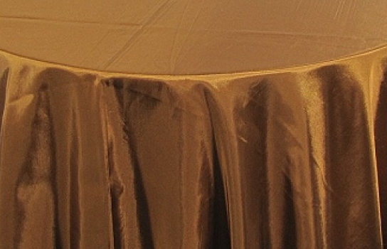 Tablecloth Bronze Satin 90" Round Tablecloth Bronze Satin 90" Round