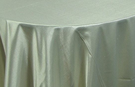 Tablecloth Ivory Satin 90" Round