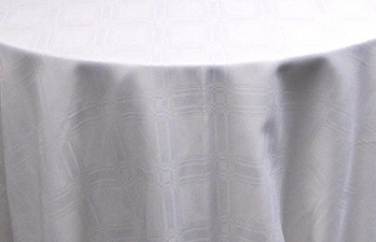 Tablecloth White Windom 90" Round Tablecloth White Windom 90" Round