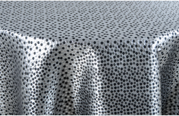 Tablecloth Festival Black Silver 90" Round