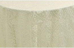 Tablecloth Lace Ivory 100" Round