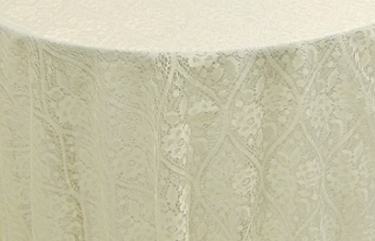 Tablecloth Lace Ivory 100" Round