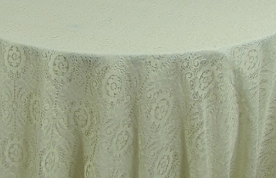 Tablecloth Lace Ecru 108" Round