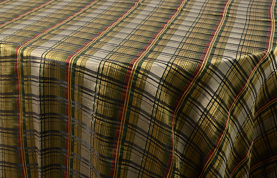 Tablecloth Jacquard Plaid 115" Round