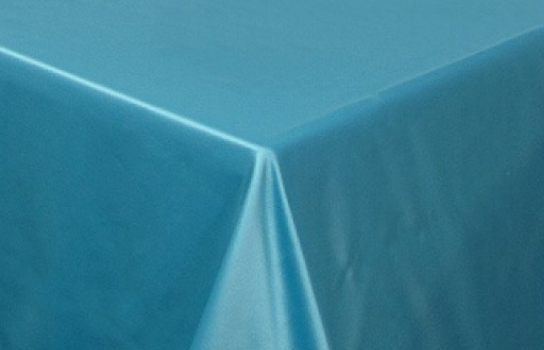 Tablecloth Peau de Soie Blue 108" Square