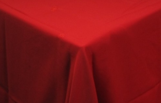Tablecloth Fire Red 122" Square