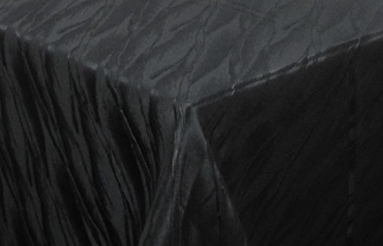 Tablecloth Elite Moire Black 122" Square N FR
