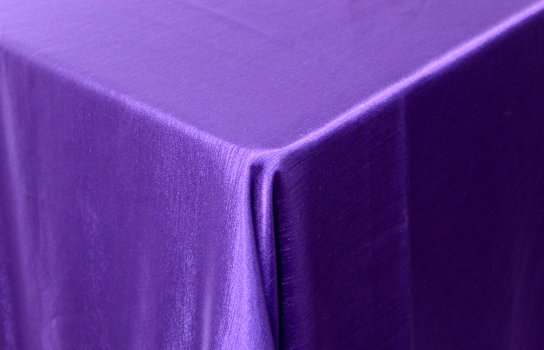 Tablecloth Purple Majestic Satin 122" Square