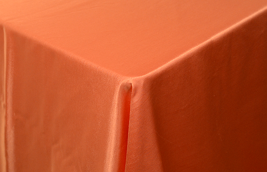 Tablecloth Satin Orange Majestic 134" x 134" Square