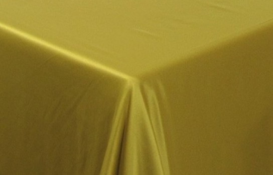 Tablecloth Satin Gold 132" x 132" Square 