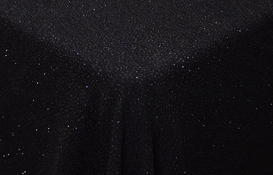 Tablecloth Black Stretch Sparkle 45" Square