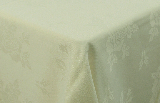 Tablecloth Visa Ivory Damask 42" Square