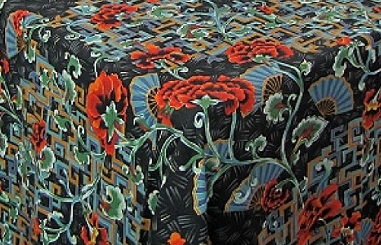 Tablecloth Oriental Onyx 54" Square 